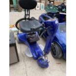 A BLUE ROAD-KNIGHT MICRO MOBILITY SCOOTER (NO KEY OR CHARGER)