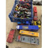 AN ASSORTMENT OF DIE CAST VEHICLES TO INCLUDE MATCHBOX AND CORGI ETC