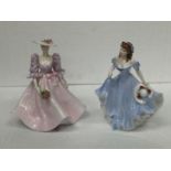 TWO COALPORT FIGURES BARBARA ANN AND PAMELA