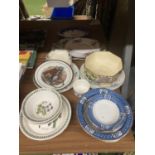 A QUANTITY OF OSBOURNE CHINA TO INCLUDE CUPS, SAUCERS, SIDE PLATES, EGG CUPS IN A STAND PLUS TWO