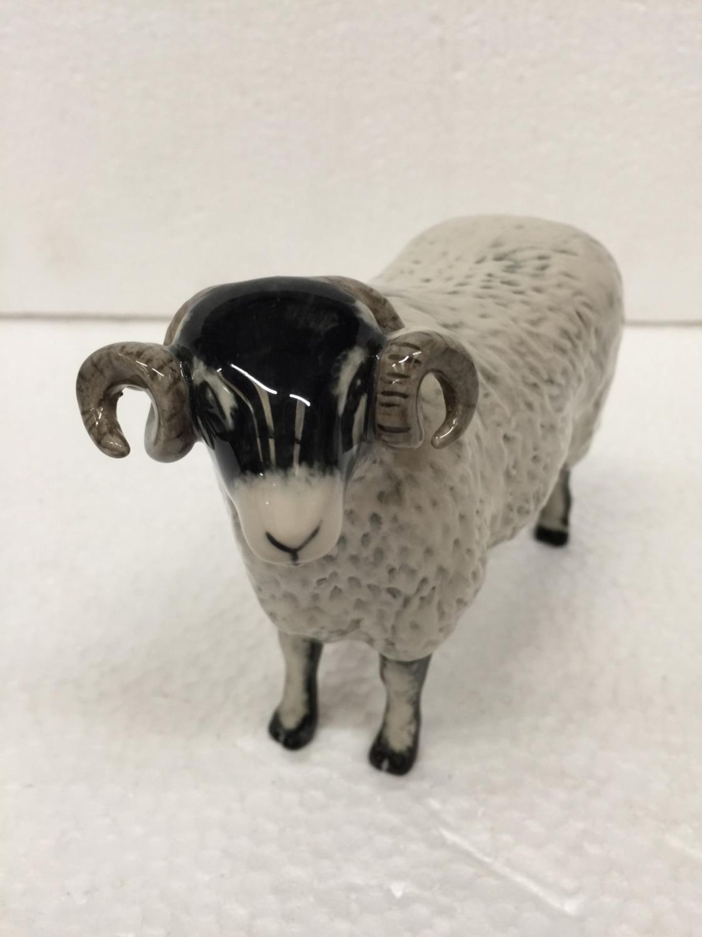 A JOHN BESWICK BLACK FACED EWE - 14CM WIDE X 12CM - Image 3 of 5