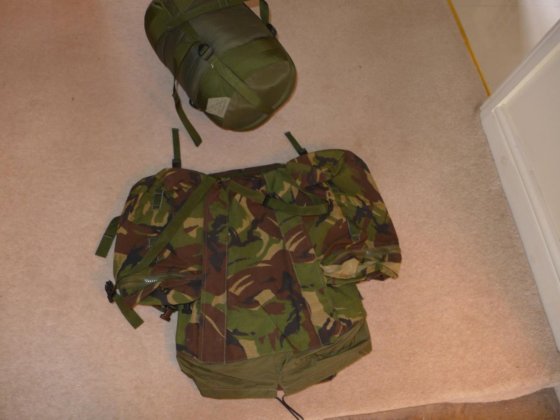 A BRITISH ARMY BERGEN BACKPACK AND A COMPRESSION BAG (2) - Image 3 of 3