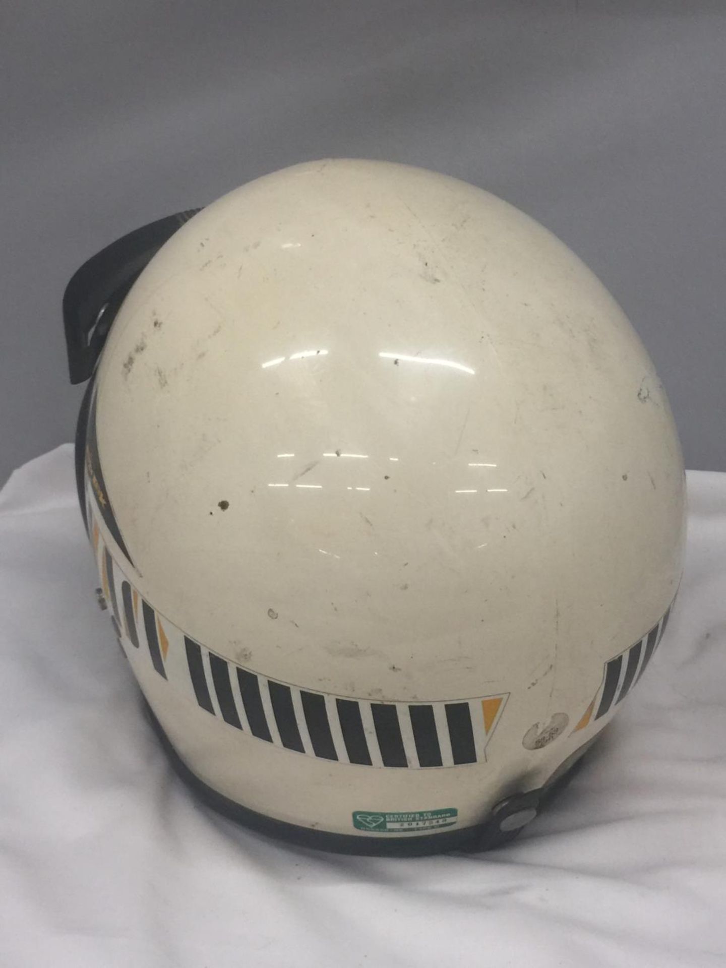 A VINTAGE TOP TEK MOTORBIKE SAFETY HELMET - Image 3 of 6