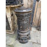 CAST IRON GAS LOG BURNER APPROX 85CM HIGH