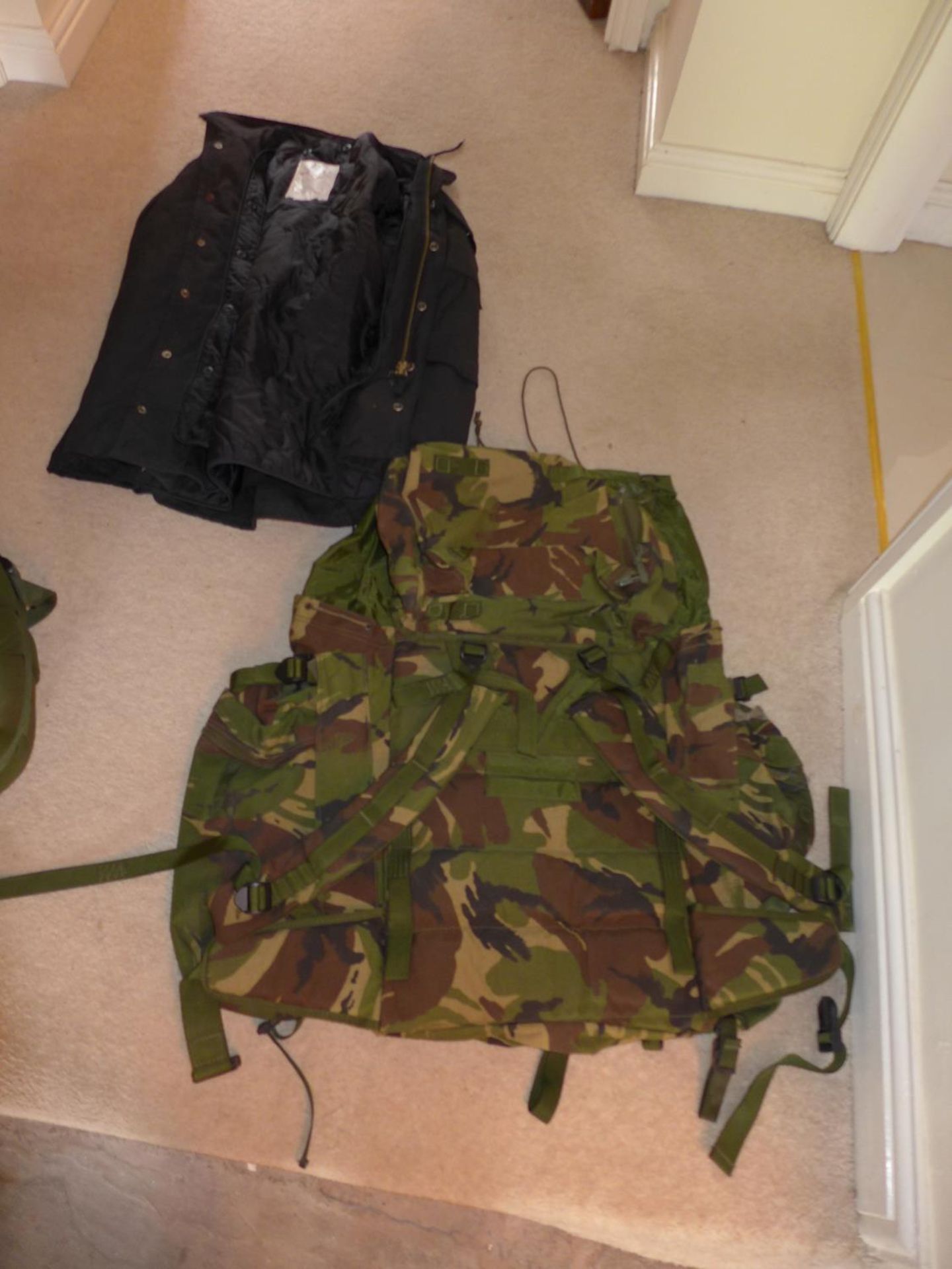 A BRITISH ARMY BERGEN BACKPACK, COMPRESSION BAG AND A COLD WEATHER JACKET (3) - Image 3 of 3