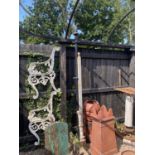 CAST IRON CLOTHES LINE + 2 OTHERS