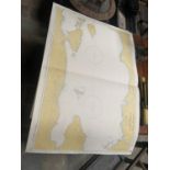 LARGE QTY OF NAUTICAL CHARTS AND MAPS