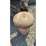 20C STONE MUSHROOM - NOT CONCRETE APPROX 64CM HIGH