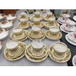 A QUANTITY OF ELIZABETHAN 'AUTUMN SONG' CUPS, SAUCERS AND SIDE PLATES