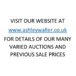 END OF SALE, THANK YOU FOR YOUR BIDDING. OUR NEXT SALE IS ON THE 12TH AND 13TH OCTOBER 2022
