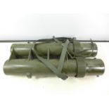 A BRITISH ARMY MORTAR BOMB CARRIER, LENGTH 54CM