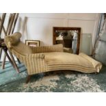 ELEGENT EDWARDIAN CHAISE LOUNGE APPROX 200CM X 70CM - 92CM HIGH