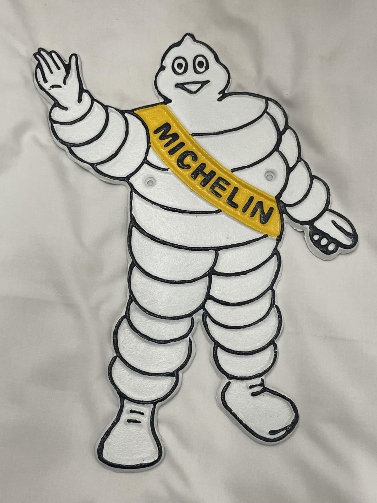 A CAST MICHELIN SIGN HEIGHT 33CM