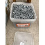 A LARGE QUANTITY OF GALVANISED NAILS