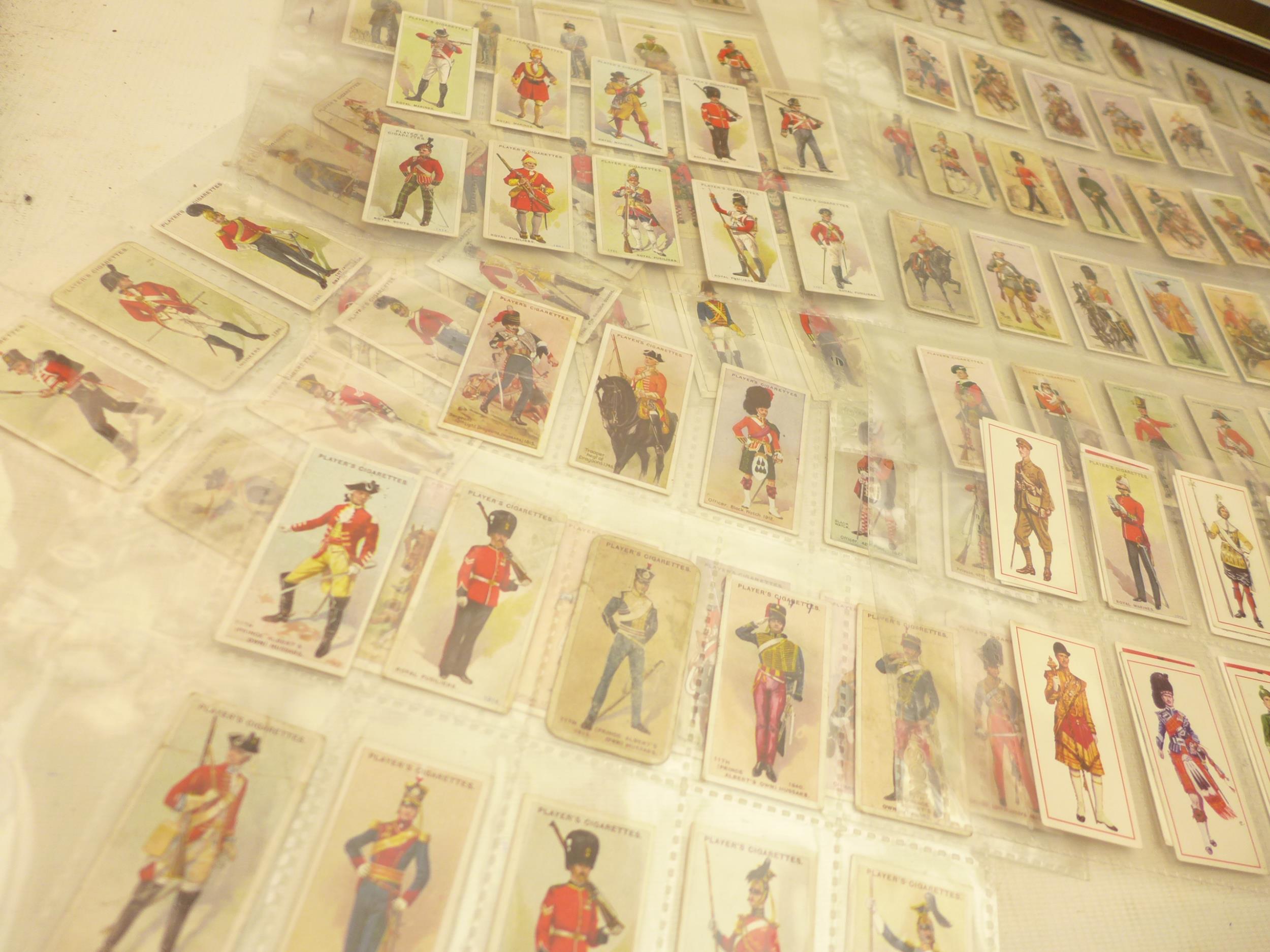 TWO FRAMED PLAYERS CIGARETTE CARDS RELATING TO THE MILITARY, PLUS VARIOUS SIMILAR SUBJECT SHEETS - Image 6 of 6