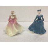 TWO SMALL COALPORT FIGURES