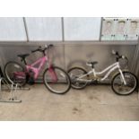 TWO APOLLO CHILDRENS BIKES TO INCLUDE A HAZE WITH 6 SPEED GEAR SYSTEM AND AN FS24 WITH FRONT AND