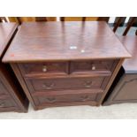 A HAMMONDS OF ENGLAND CHEST OF TWO SHORT AND TWO LONG DRAWERS, 29" WIDE