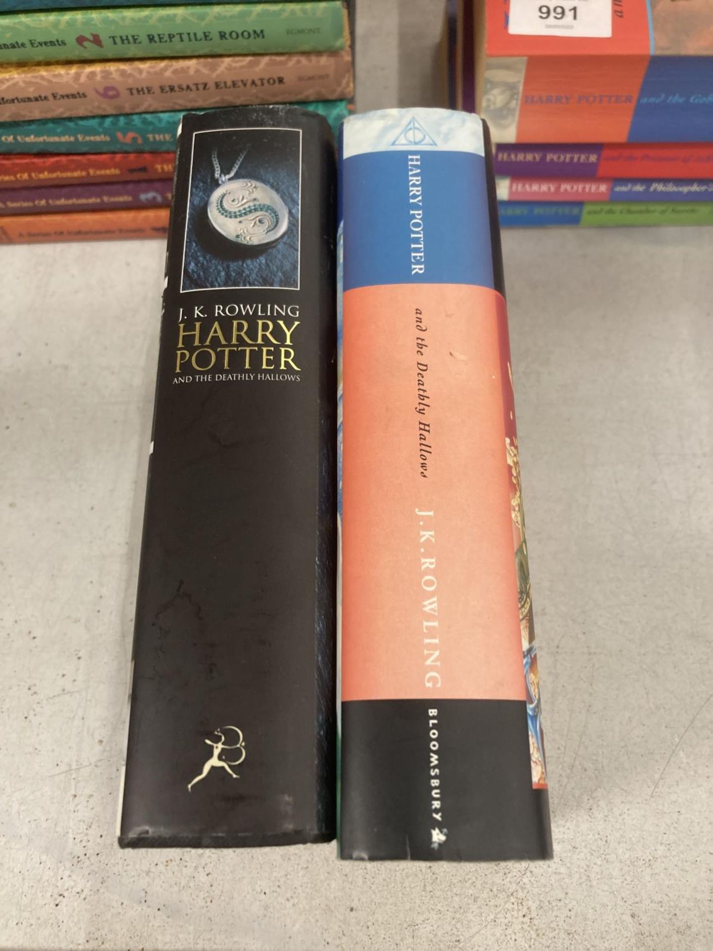TWO FIRST EDITION HARDBACKS HARRY POTTER AND THE DEATHLY HALLOWS BY J.K ROWLING WITH DUSTOCVERS BOTH - Image 2 of 6