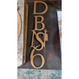 APPROX 5 BRONZE LETTERS APPROX 15CM HIGH