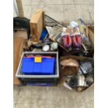 AN ASSORTMENT OF HOUSEHOLD CLEARANCE ITEMS TO INCLUDE CERAMICS AND PRINTS ETC