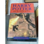 A FIRST EDITION HARRY POTTER AND THE GOBLET OF FIRE BY J.K ROWLING WITH DUST JACKET PUBLISHED BY