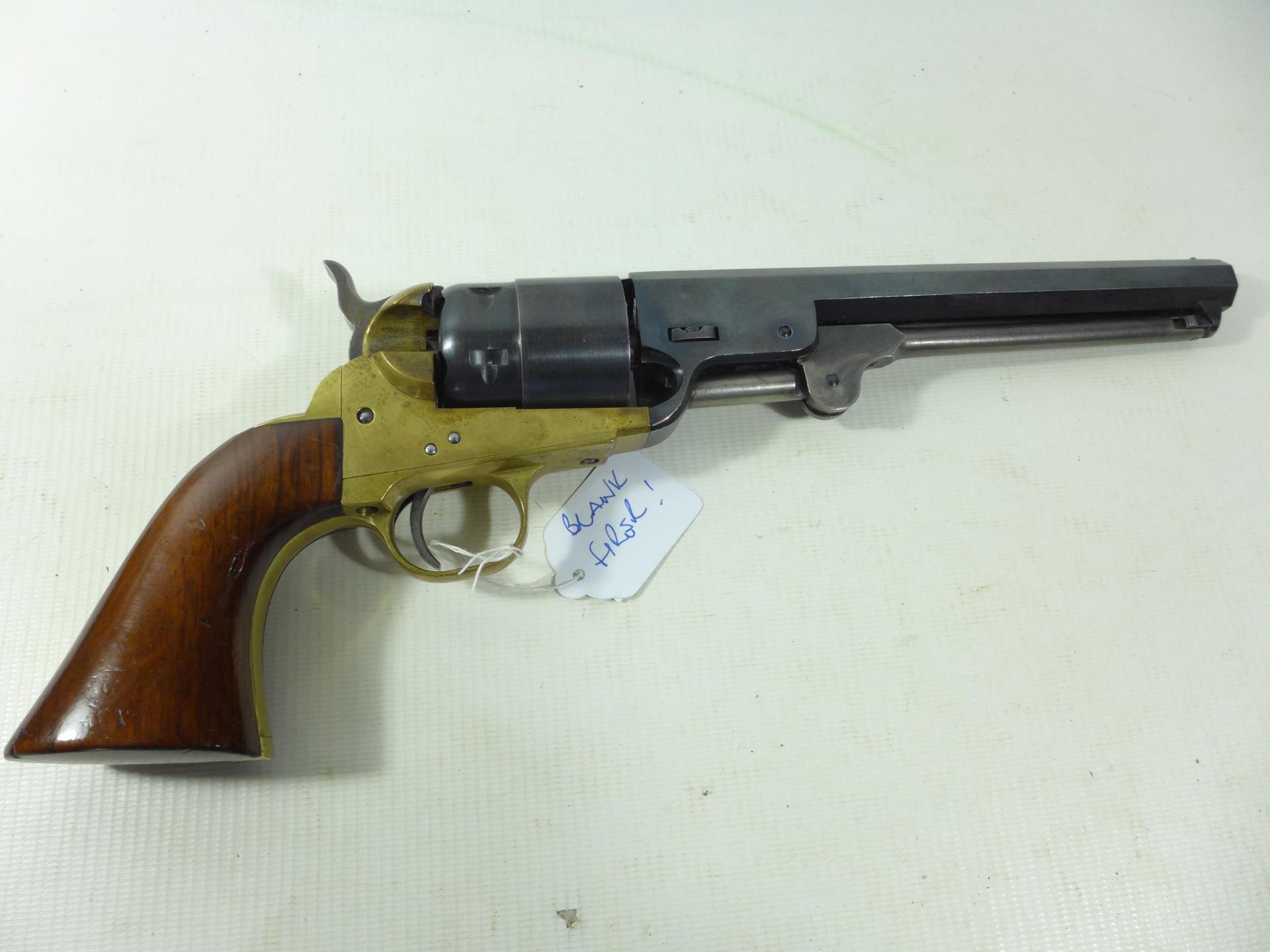 A BLANK FIRING NAVY COLT, 18.5CM BARREL