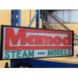 AN ILLUMINATED MAMOD STEAM MODELS SIGN - LENGTH 65CM