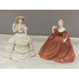 TWO SMALL COALPORT FIGURES