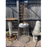 GALVANISED BIN + SHOP STAND