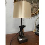 UPCYCLED TABLE LAMP APPROX 58CM HIGH