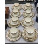 A QUANTITY OF QUEEN'S CHINA CUPS, SAUCERS AND SIDE PLATES