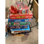 A LARGE ASSORTMENT OF VINTAGE AND RETRO BOARD GAMES