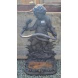 REPRODUCTION CAST IRON UMBRELLA STAND - HERCULES