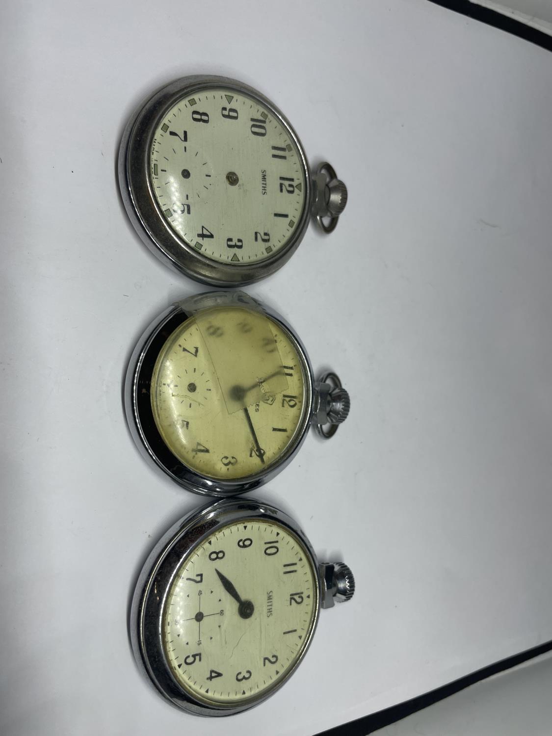 THREE POCKET WATCHES A/F