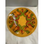 A LARGE DECORATIVE POOLE CHARGER 40CM DIAMETER