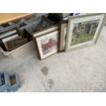 AN ASSORTMENT OF FRAMED PRINTS AND PICTURES