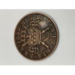 AN EDWARD II 1689 THREE CROSSES COIN