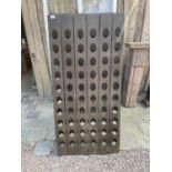 FRENCH OAK DOUBLE SIDED WINE RACK