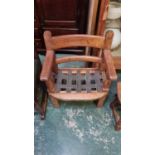 EARLY 19C PINE COUNTRY LAMBING CHAIR