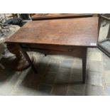 VICTORIAN MAHOGANY HALL TABLE APPROX 80CM X 50CM - 72CM HIGH