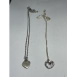 TWO MARKED SILVER NECKLACES