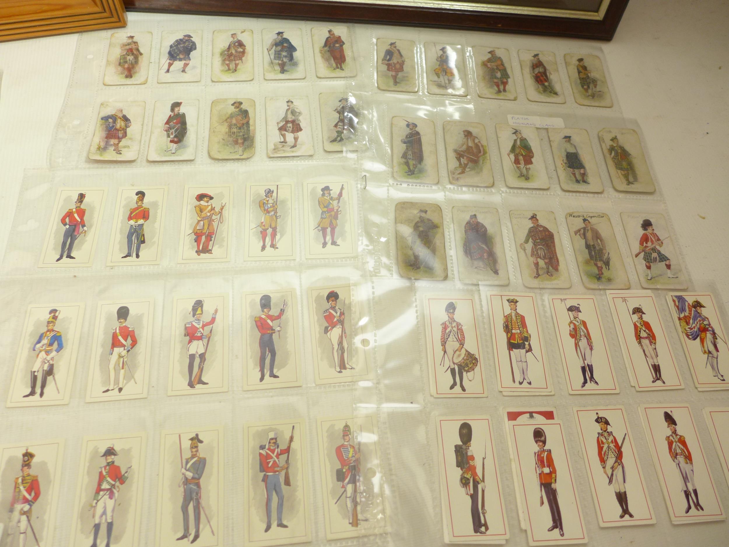 TWO FRAMED PLAYERS CIGARETTE CARDS RELATING TO THE MILITARY, PLUS VARIOUS SIMILAR SUBJECT SHEETS - Image 4 of 6