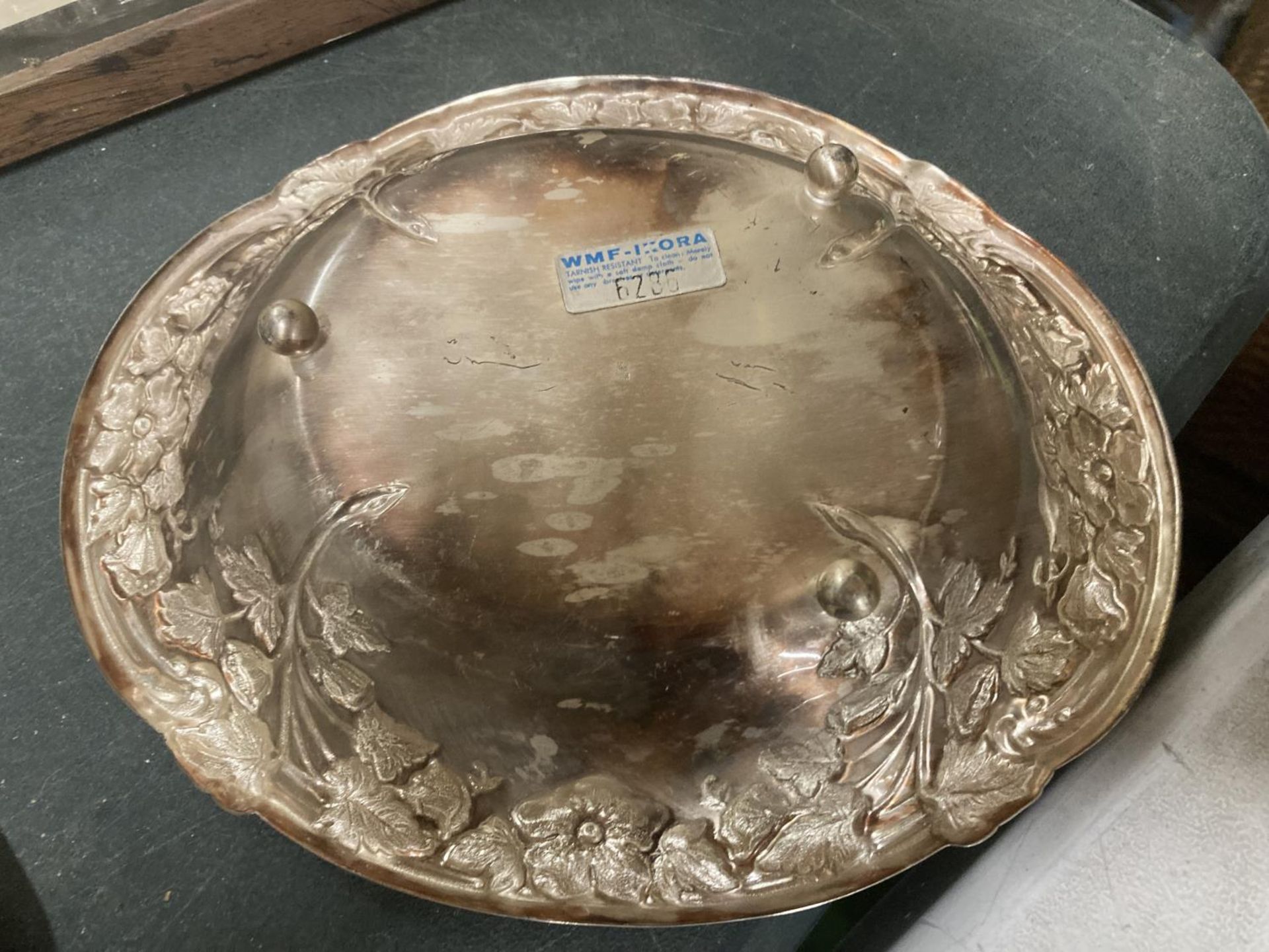 A WMF GERMANY ORNATE SILVER PLATED DISH - Image 2 of 2