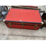 A LARGE TRAVEL TRUNK