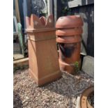 2 X CHIMNEY POTS