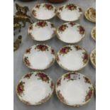 A QUANTITY OF ROYAL ALBERT 'OLD COUNTRY ROSES' CEREL BOWLS - FIRST QUALITY