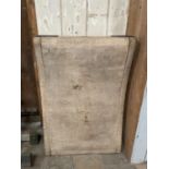 EDWARDIAN BUTCHERS BLOCK TOP APPROX 62 X 12 X 94CM