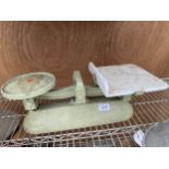 A SET OF VINTAGE KITCHEN BALANCE SCALES