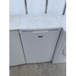 A WHITE BUSH UNDERCOUNTER FRIDGE BELIEVED IN WORKING ORDER BUT NO WARRANTY